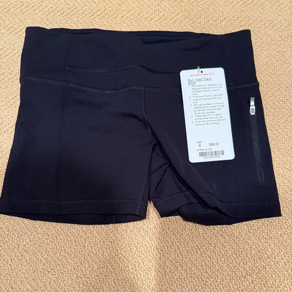 Lululemon Athletica Black Bike Shorts